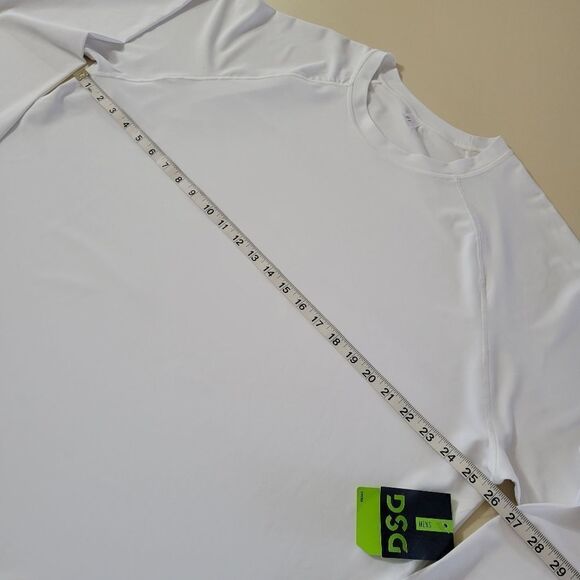 DSG Men's White Manny Long Sleeve Rash Guard Tee - Picture 4 of 10